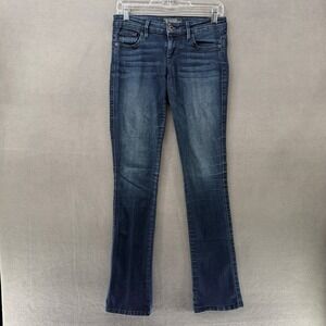 GUESS Jeans Y2K 1981 Kate Bootcut Dark Wash Indigo Blue Women Size 27 Slim Fit